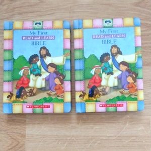 Bible Children's Hardcover Read & Learn Board book set of Two